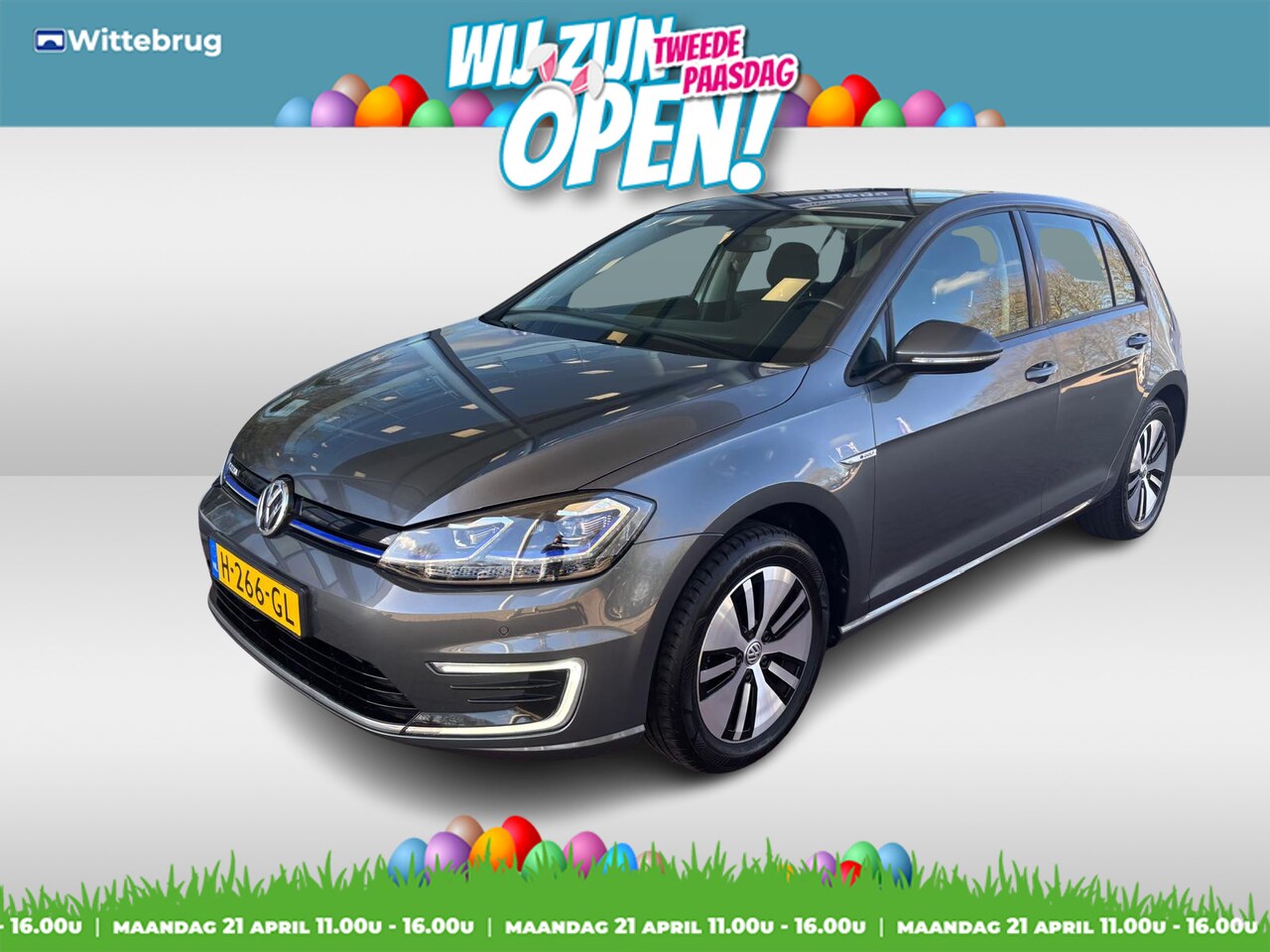 Volkswagen e-Golf - E-DITION Metallic/ Led/ clima/ Navi/  Parkeersensoren/  16 lmv - AutoWereld.nl