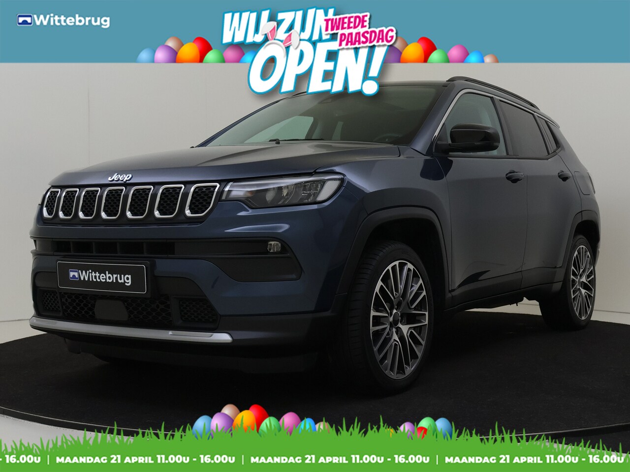 Jeep Compass - 4xe 190 Plug-in Hybrid Electric Limited Lease Edition | Navigatie | Parkeercamera | Adapti - AutoWereld.nl