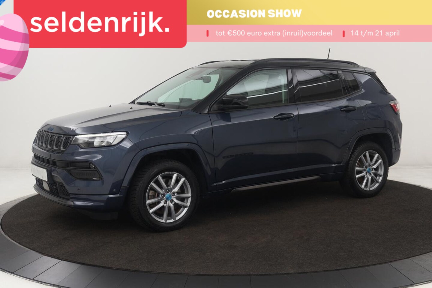 Jeep Compass - 4xe 240 Plug-in Hybrid Electric S | Leder | Stoel & stuurverwarming | Adaptive cruise | Ca - AutoWereld.nl