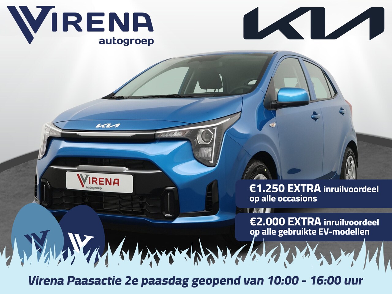 Kia Picanto - 1.0 DPI DynamicLine (NIEUW) - Navigatie - Cruise Control - Achteruitrijcamera - Apple Carp - AutoWereld.nl