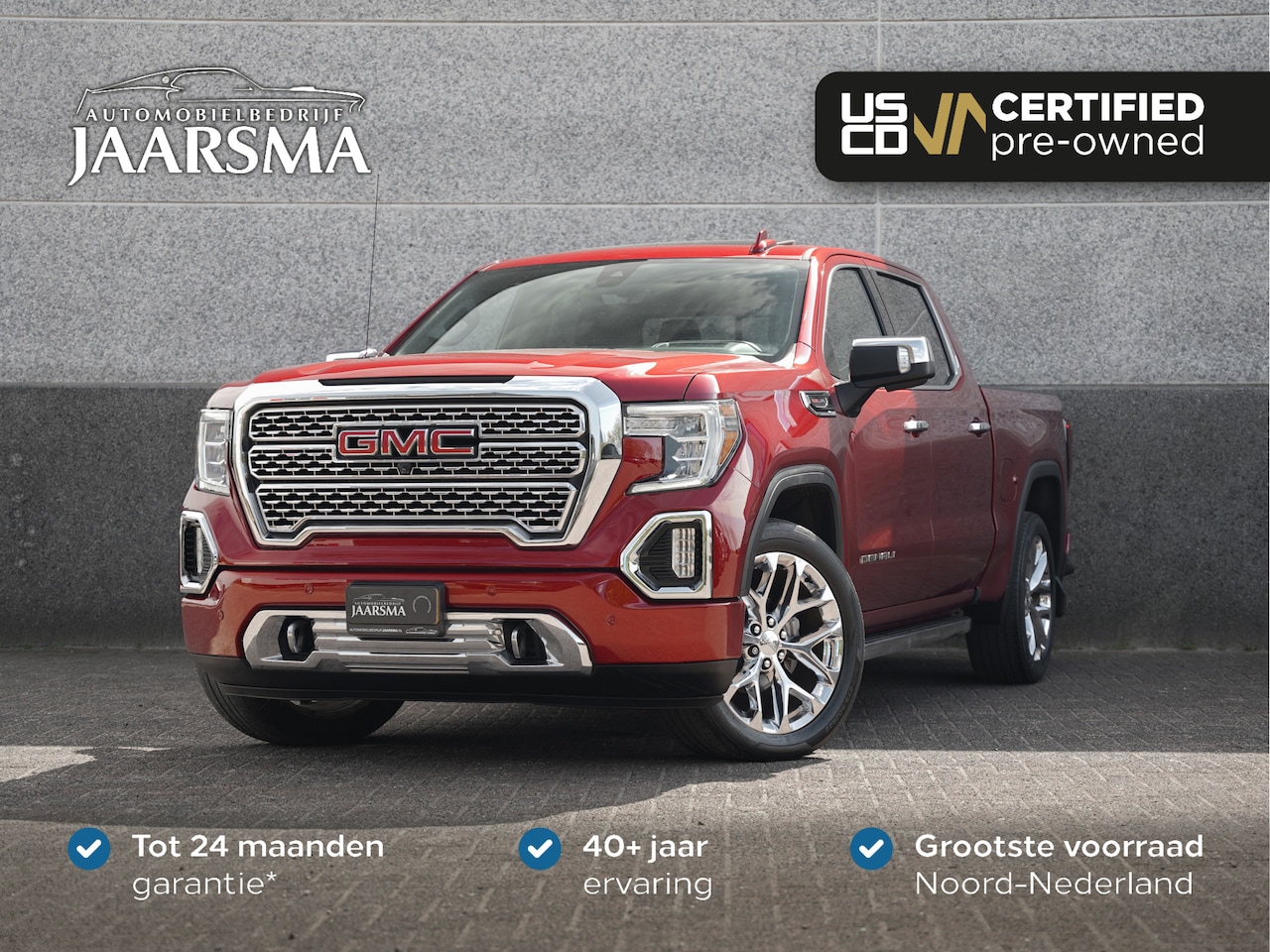 GMC Sierra 1500 - Denali 6.2L V8 |Verwarmde en geventileerde stoelen |360 graden camera | - AutoWereld.nl