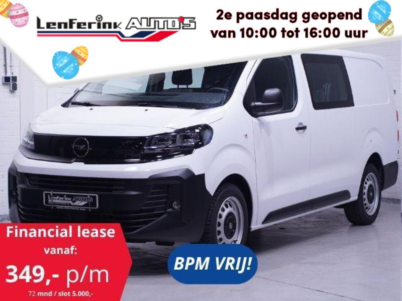 Opel Vivaro - 120 pk L3H1 Dubbel Cabine 6-Zits, Navi, BPM vrij Airco, Cruise Control, Laadruimte Pakket, - AutoWereld.nl