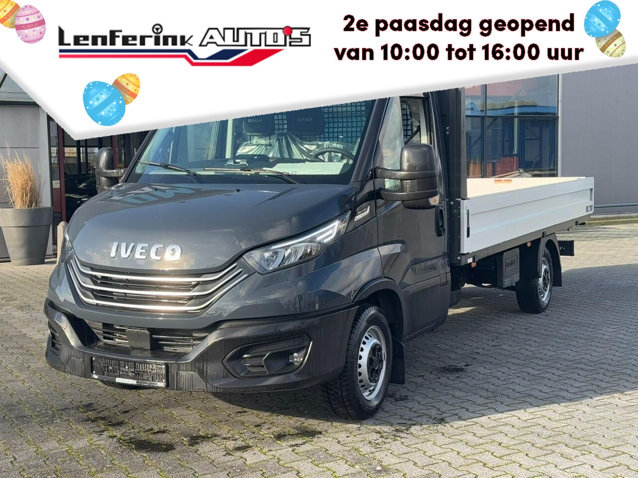 Iveco Daily - 35S18 180 pk Aut. Pick Up / Open Laadbak AirPro Luchtvering, Trekhaak 3.500 kg, Navi, Nieu - AutoWereld.nl
