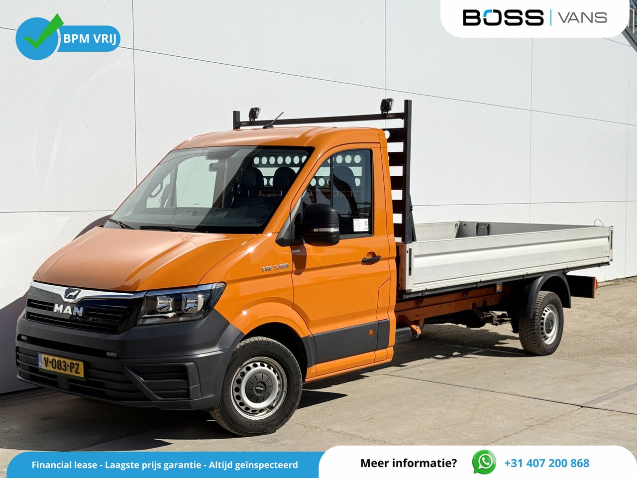 MAN TGE - 3.180 Open Laadbak Pritische Airco Cruise Control Trekhaak - AutoWereld.nl