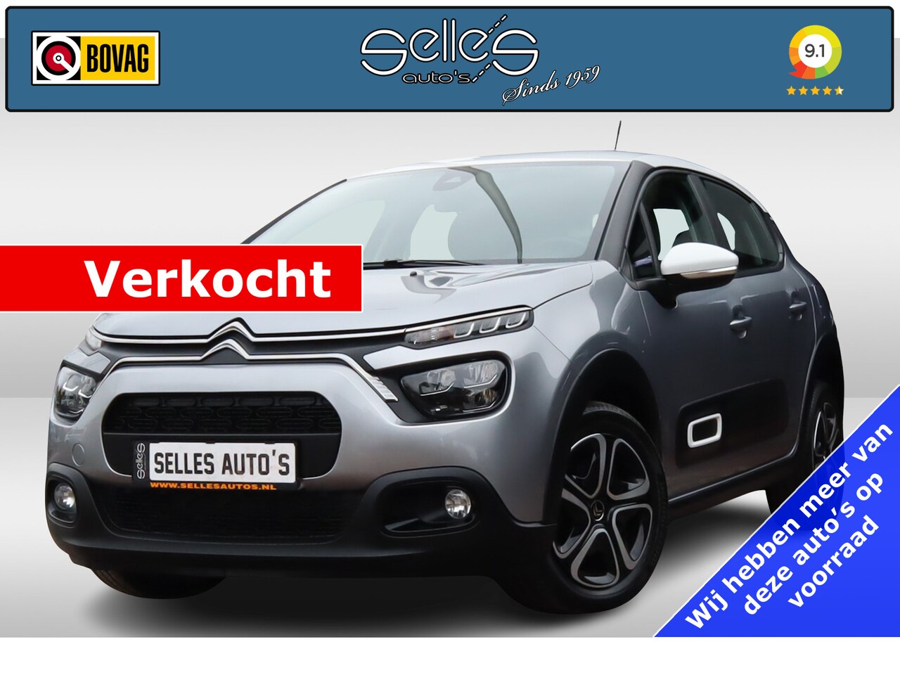 Citroën C3 - 1.2 PureTech C-Series | Applecarplay | camera | Stoelverwarming - AutoWereld.nl
