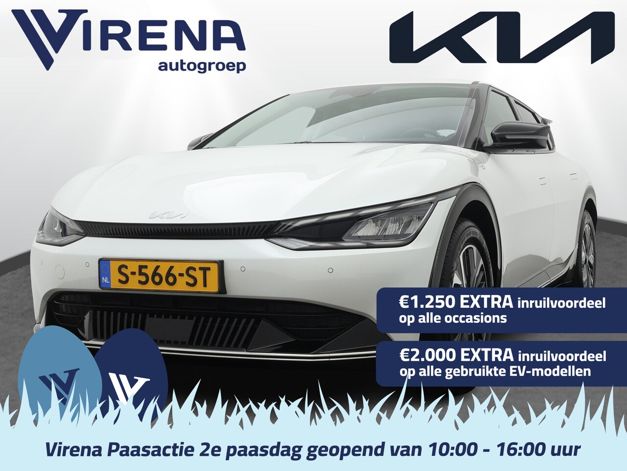 Kia EV6 - Plus 77.4 kWh - Warmtepomp - Navigatie - Adaptief Cruise Control - Climate Control - Stoel - AutoWereld.nl