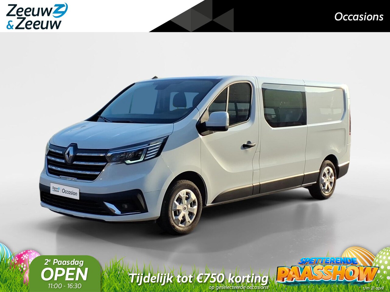 Renault Trafic - 2.0 Blue dCi 110 T29 L2H1 Start DC Navigatie | Airco | Trekhaak | Dubbel Cabine | - AutoWereld.nl