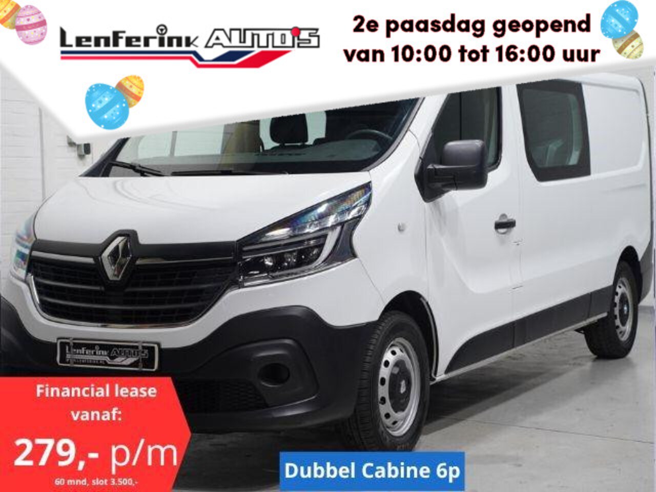 Renault Trafic - 2.0 dCi 120 pk L2 Dubbel Cabine Airco, Isofix Keyless Entry, Laadruimte Pakket, PDC achter - AutoWereld.nl