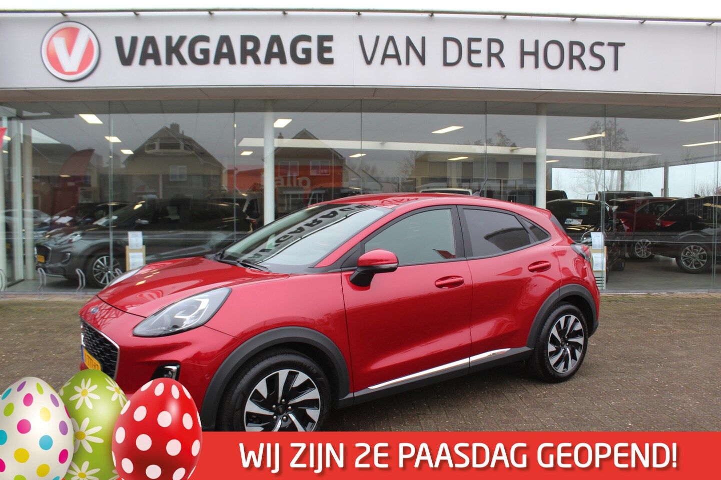 Ford Puma - 1.0-125pk EcoBoost Mild-Hybrid Titanium. Fabrieksgarantie t/m 09-05-2027 ! Volautm. airco, - AutoWereld.nl