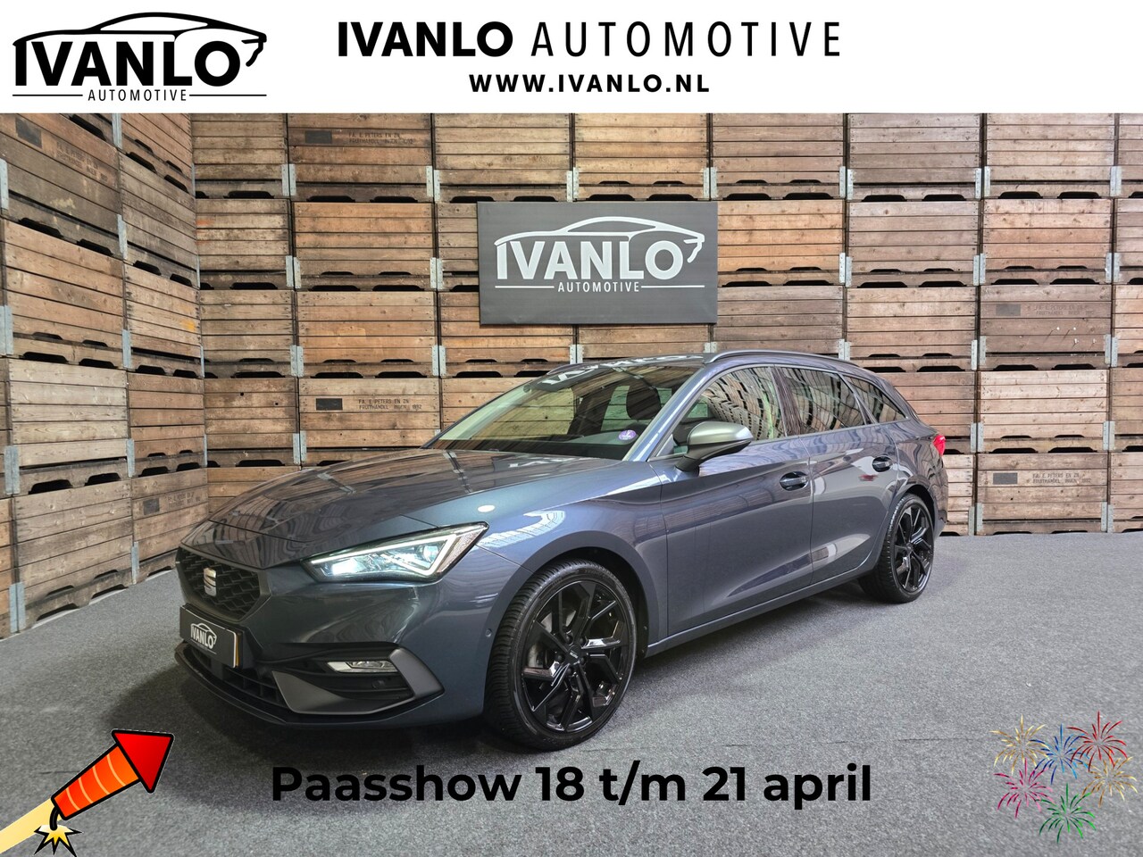 Seat Leon Sportstourer - 1.5 eTSI FR Launch Edition Grootnavi Clima Cruise Camera LED 18"LM - AutoWereld.nl