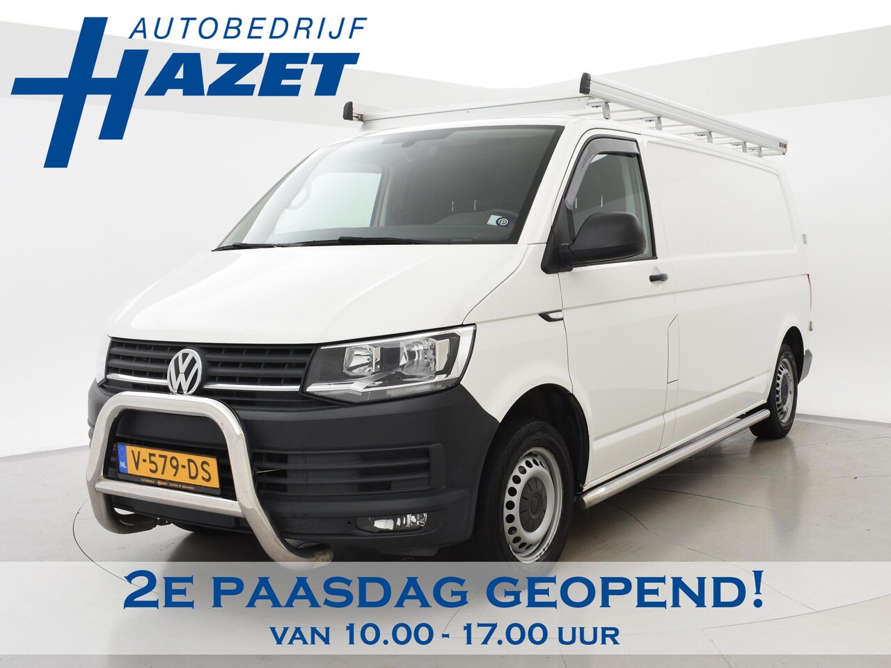 Volkswagen Transporter - 2.0 TDI L2H1 150 PK DSG AUT. + ALU KASTEN / TREKHAAK / NAVIGATIE / CAMERA - AutoWereld.nl