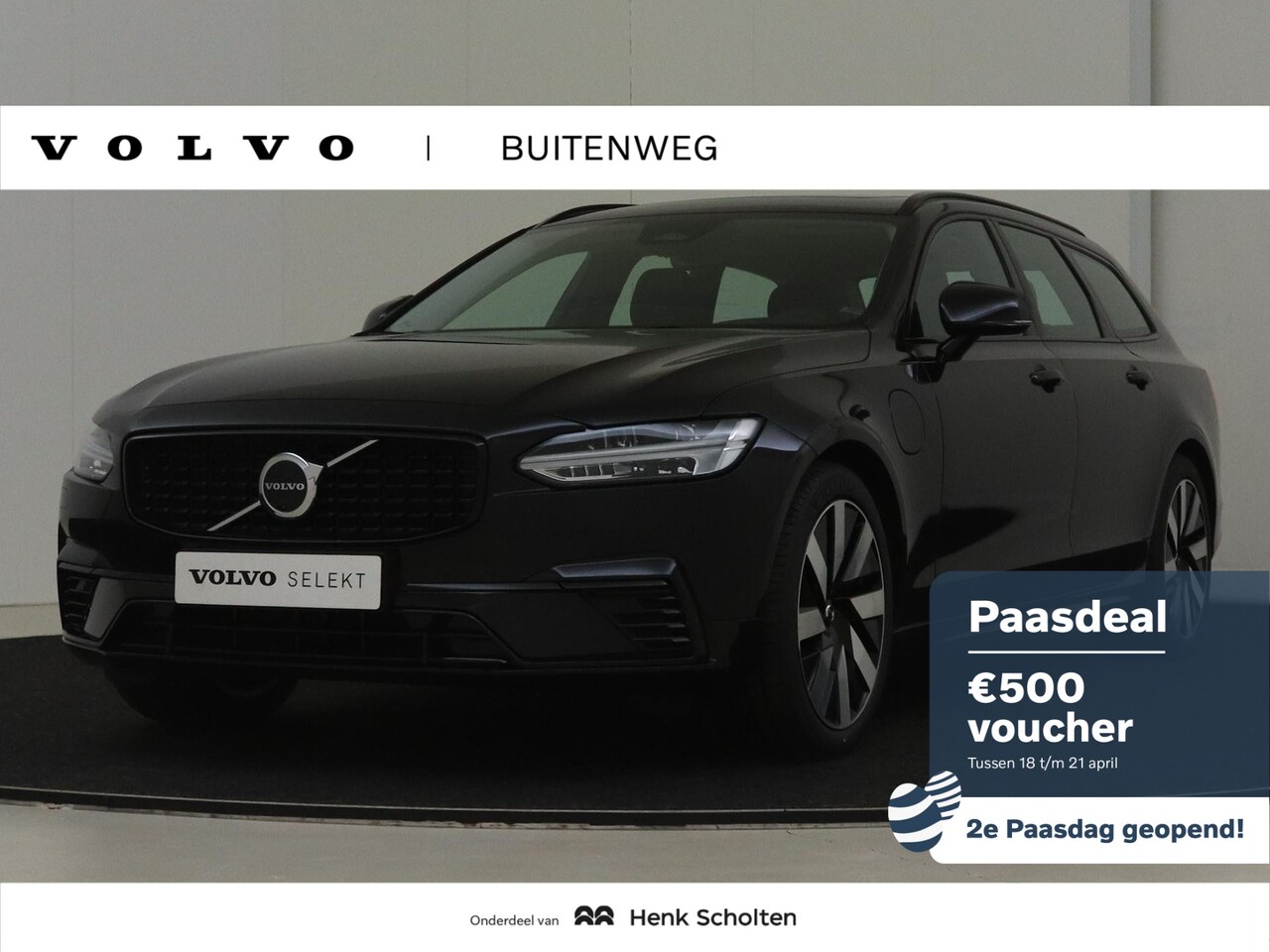 Volvo V90 - T6 Plug-in hybrid AWD Ultra Dark | Head-up display | Panoramadak | Harman Kardon premium a - AutoWereld.nl