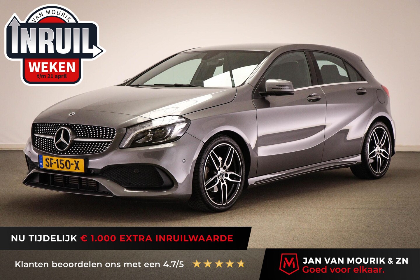 Mercedes-Benz A-klasse - 160 AMG Sport Edition | LED | HALF LEDER | CAMERA - AutoWereld.nl