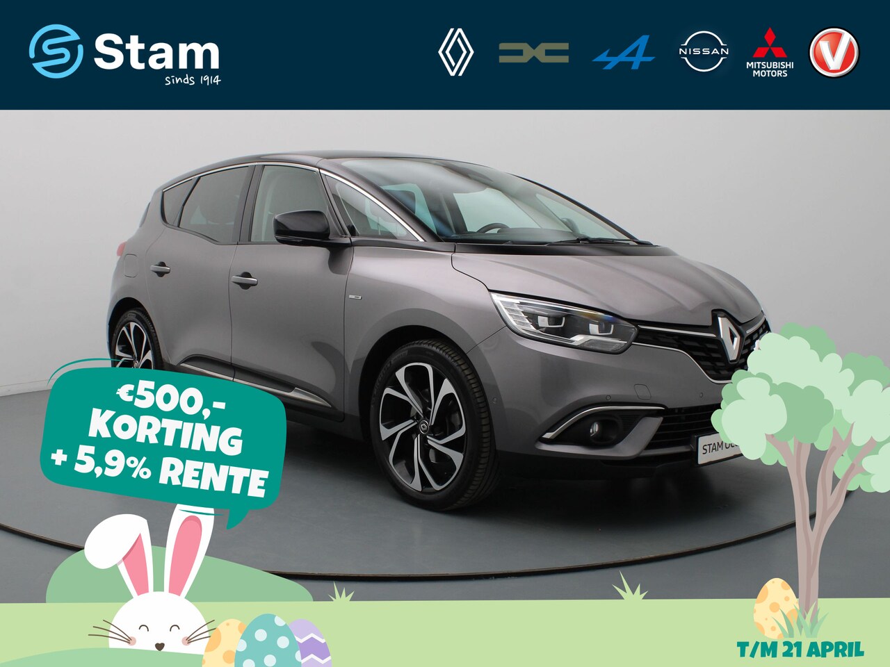 Renault Scénic - TCe 140pk Bose EDC/AUTOMAAT Camera | Climate | Navi | Parksens. | Trekhaak - AutoWereld.nl