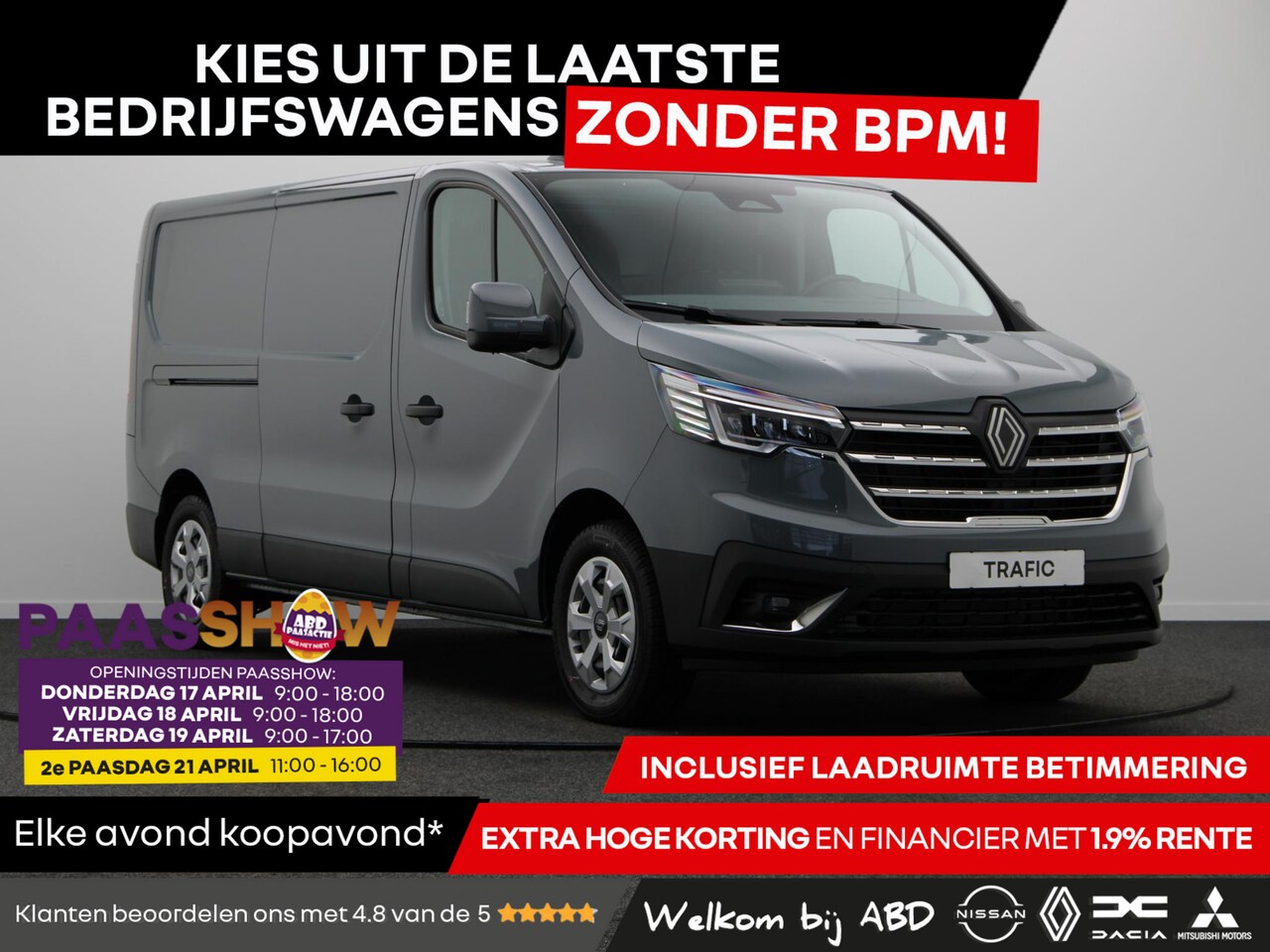 Renault Trafic - 2.0 dCi 130 T30 L2H1 Advance | Trekhaak | Laadruimtepakket | Achteruitrijcamera | - AutoWereld.nl