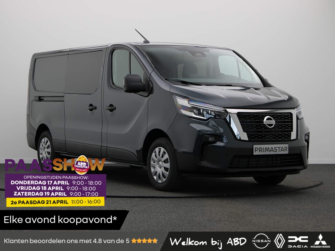 Nissan Primastar - 2.0 dCi 170pk L2H1 N-Connecta | Dubbele Cabine | 0% Lease | Achteruitrijcamera | 5 Jaar Fa - AutoWereld.nl