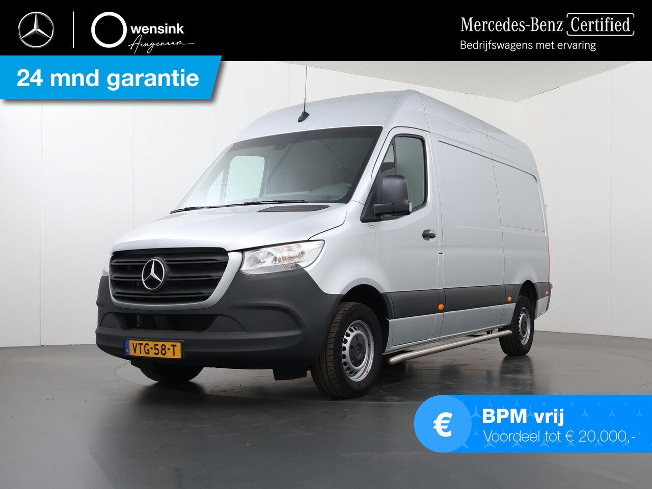 Mercedes-Benz Sprinter - 315 CDI L2 H2 | Aut. | 3500 KG AHW | Parkeercamera | Bluetooth | Airco | Keyless Go | Cert - AutoWereld.nl