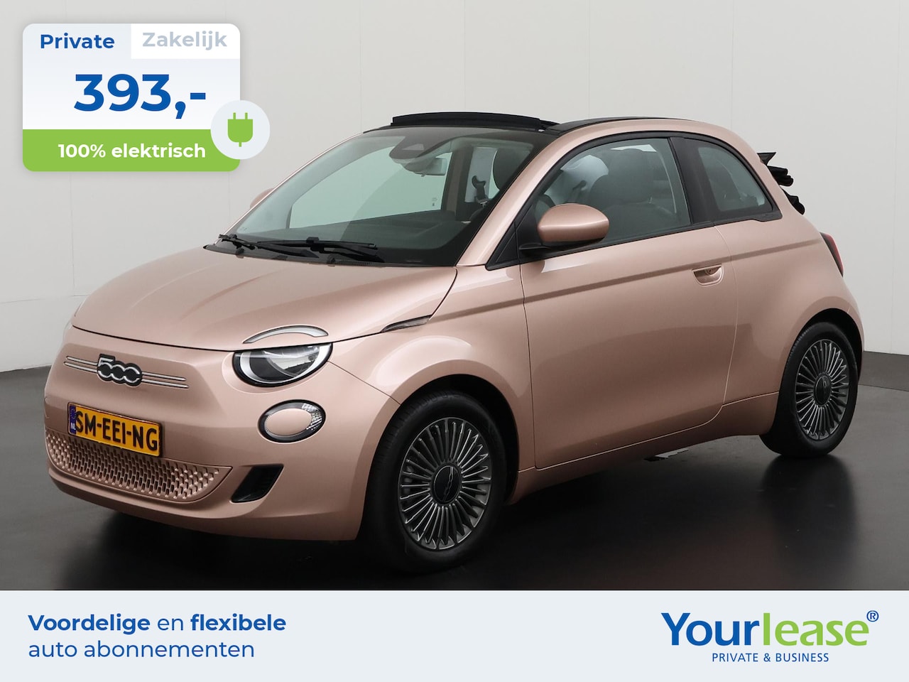 Fiat 500e - Cabrio Icon 42 kWh | All-in 393,- Private Lease | Zondag Open! - AutoWereld.nl
