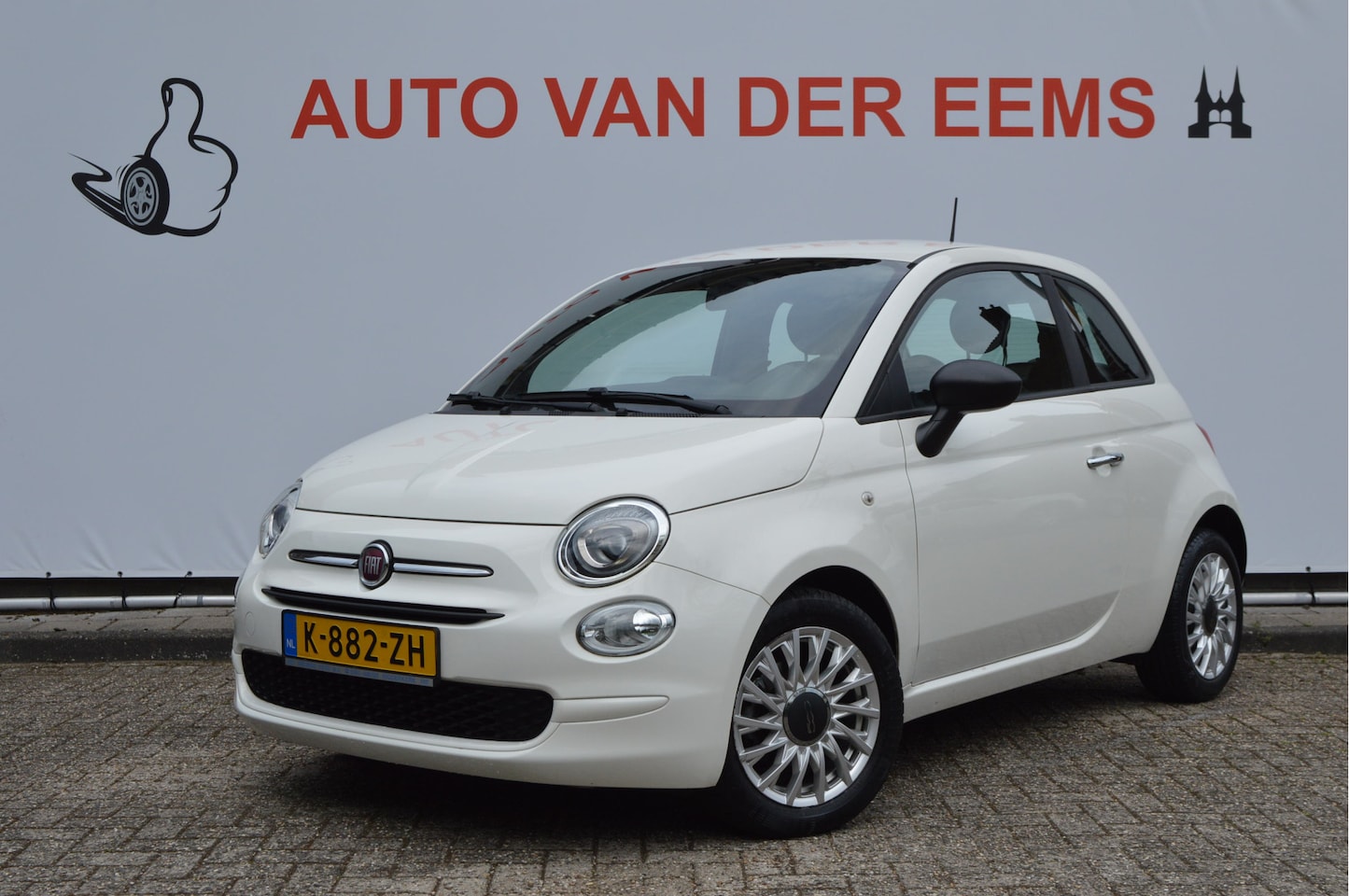Fiat 500 - 1.0 Hybrid Cult Nap / Navi / Airco / Lmv. / Dab - AutoWereld.nl