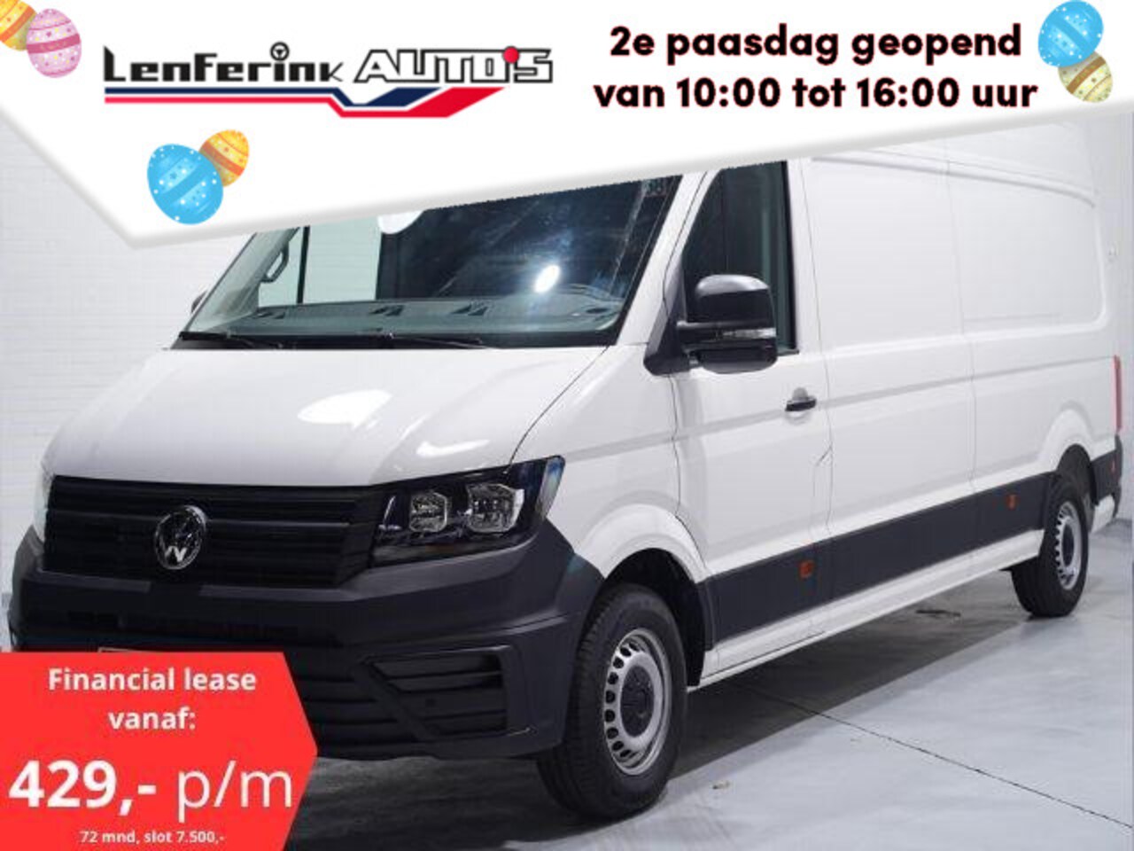 Volkswagen Crafter - 2.0 TDI 140 pk L4H3 Airco, PDC V+A Cruise Control, Bluetooth, 3-Zits, Nieuw - AutoWereld.nl