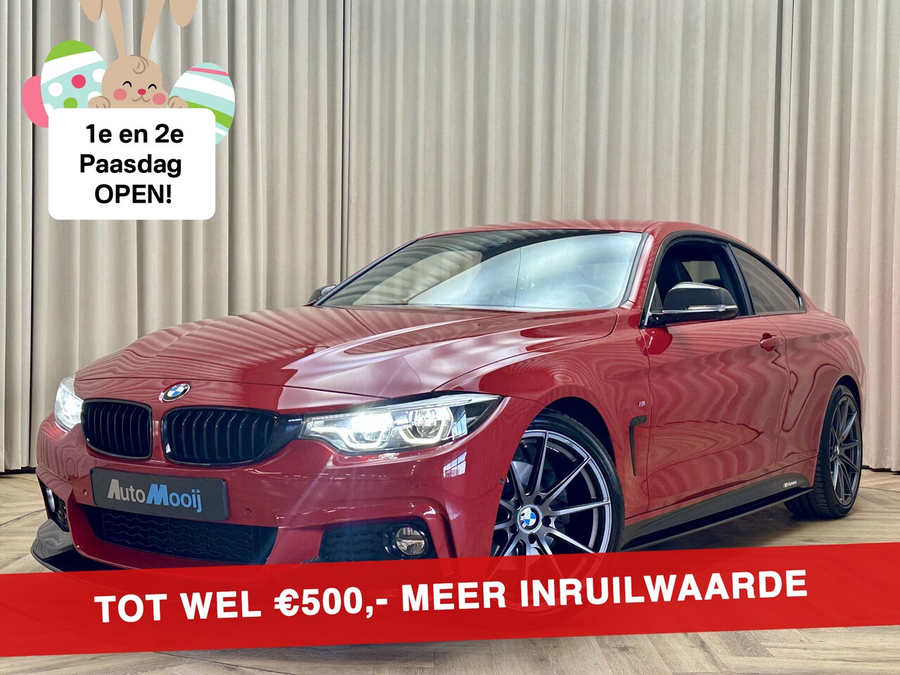 BMW 4-serie Coupé - 430i *M-PERFORMANCE* 252 PK / Imola Rot / Carbon Exterieur / HUD / Leder / Digital Cockpit - AutoWereld.nl
