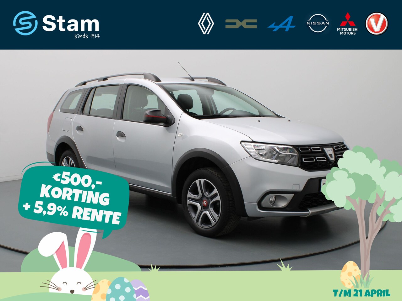 Dacia Logan MCV - TCe 90pk Tech Road Camera | Climate | Cruise | Parkeersens. achter | Trekhaak - AutoWereld.nl