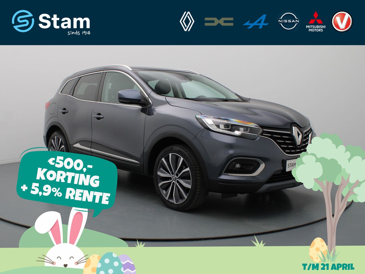 Renault Kadjar - TCe 140pk Intens Camera | Cruise | Navi | Parkeersens. v+a | Trekhaak - AutoWereld.nl