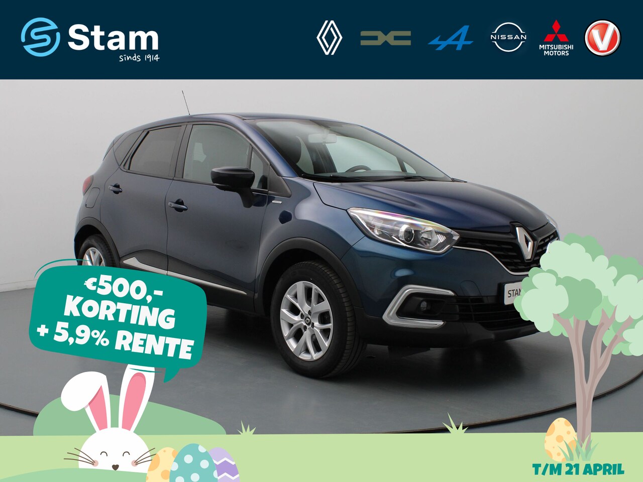 Renault Captur - TCe 90pk Limited Airco | Carplay | Navi | Parksens. achter | 16" Velgen - AutoWereld.nl