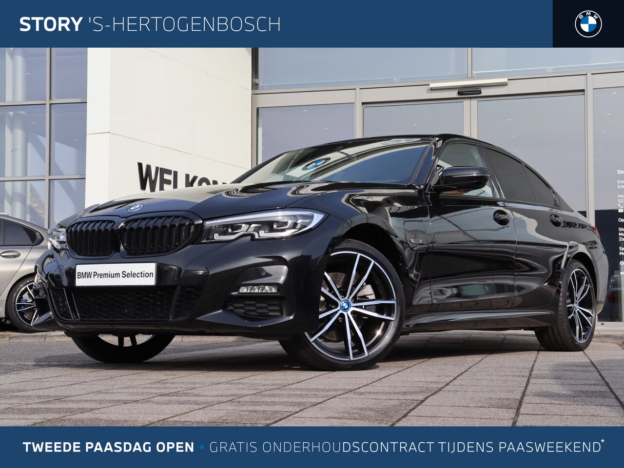 BMW 3-serie - 320e High Executive M Sport Automaat / M Sportstoelen / Stoelverwarming / LED / Parking As - AutoWereld.nl