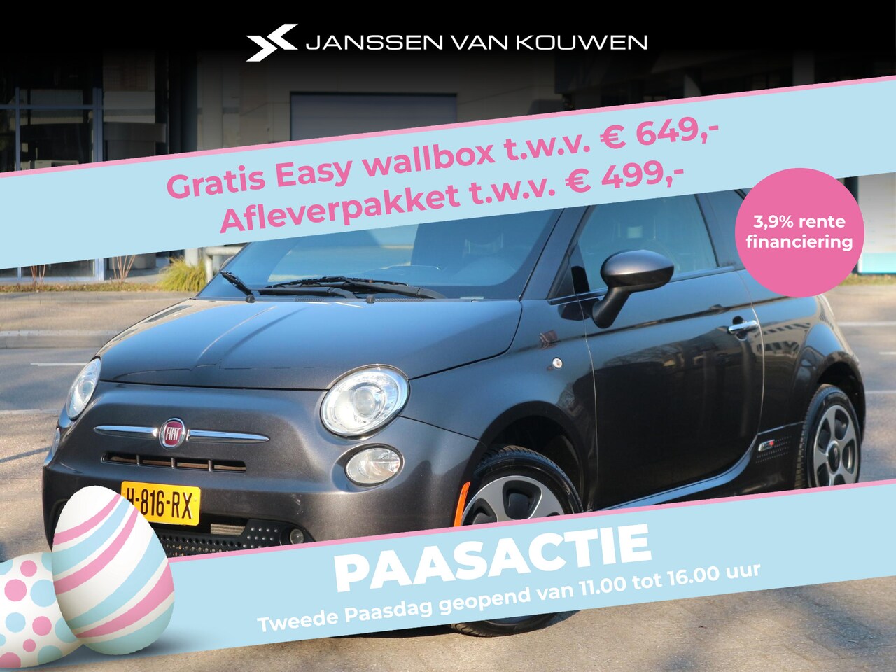Fiat 500e - 24kwh / Stoelverwarming / Navigatie / Parkeersensoren - AutoWereld.nl