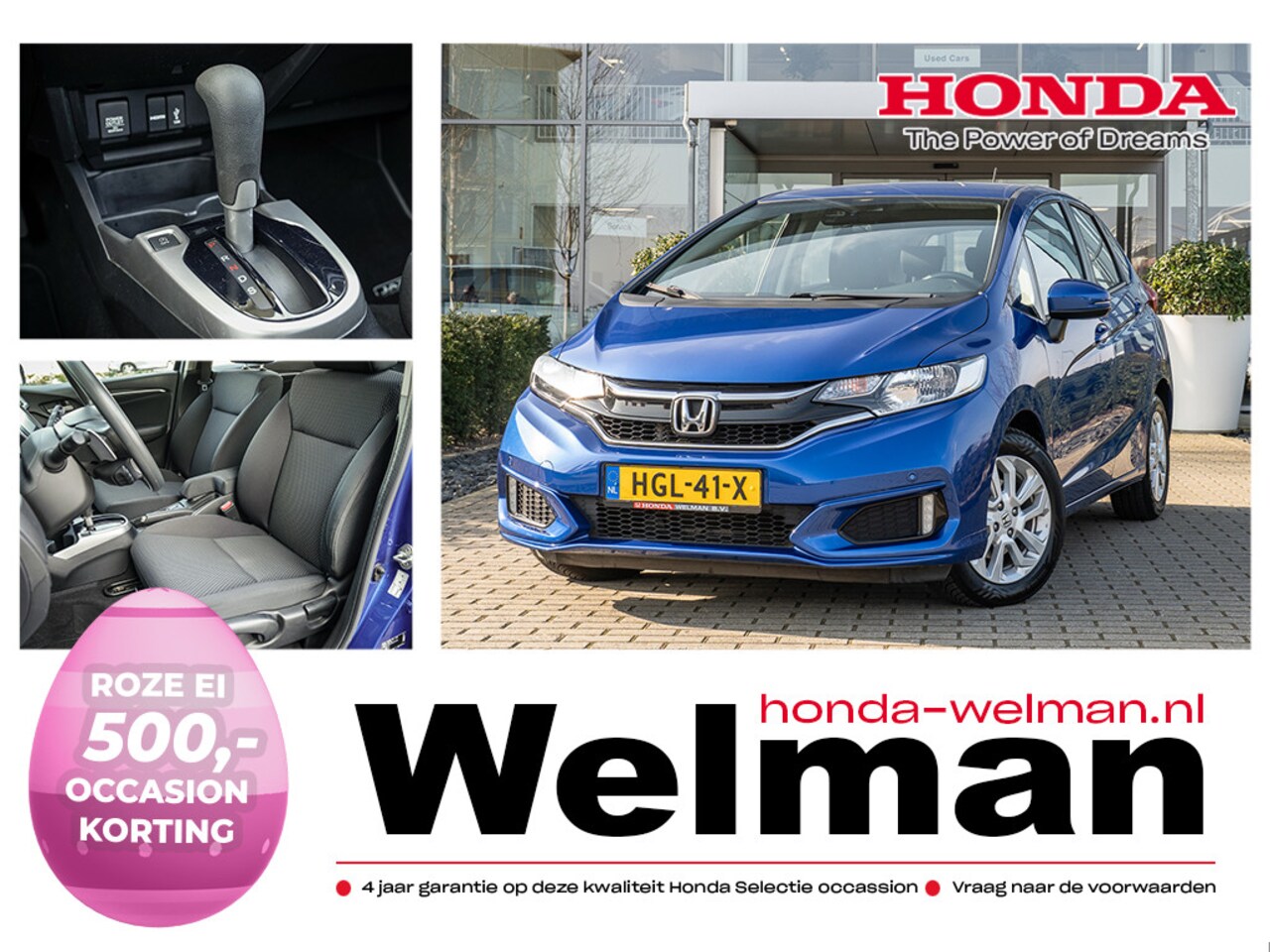 Honda Jazz - 1.3i V-TEC COMFORT - NAVIGATIE - ALL WEATHERS - STOELVERWARMING - AutoWereld.nl