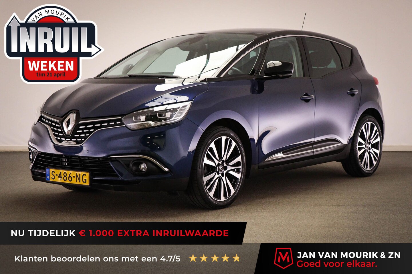 Renault Scénic - 1.3 TCe 159 EDC Initiale Paris | PANORAMADAK | LEDER | MASSAGE | HEAD UP | CAMERA | TREKHA - AutoWereld.nl