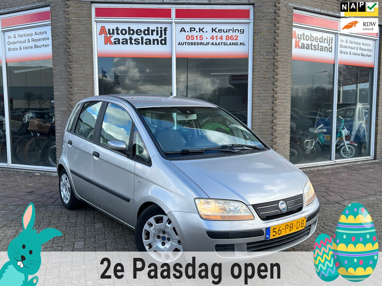 Fiat Idea - 1.4-16V Active - 149.060 KM - Nieuwe APK! - AutoWereld.nl