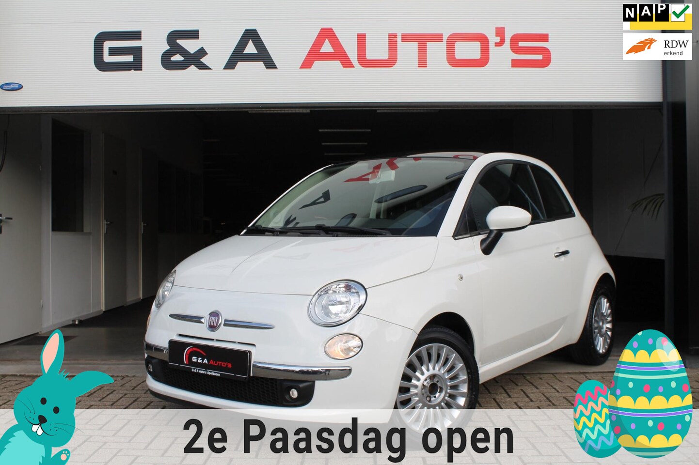 Fiat 500 - 1.2 AIRCO / PDC / STOELVERW / PANODAK - AutoWereld.nl