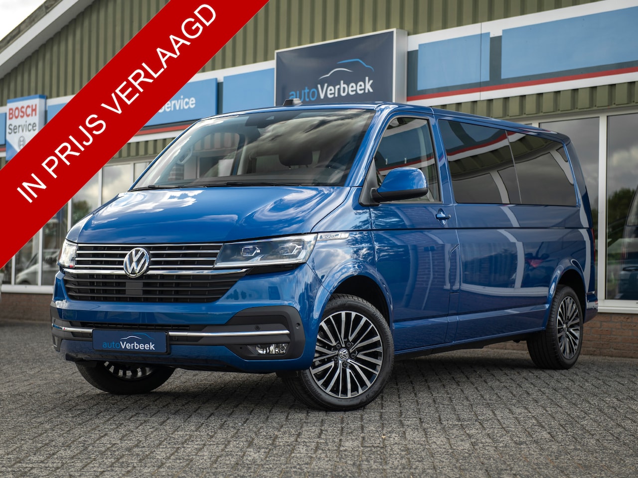 Volkswagen Transporter - T6.1 2.0TDi 204pk DSG Bulli | L2H1 Dubbele Cabine Highline | El.schuifdeur & Achterklep | - AutoWereld.nl