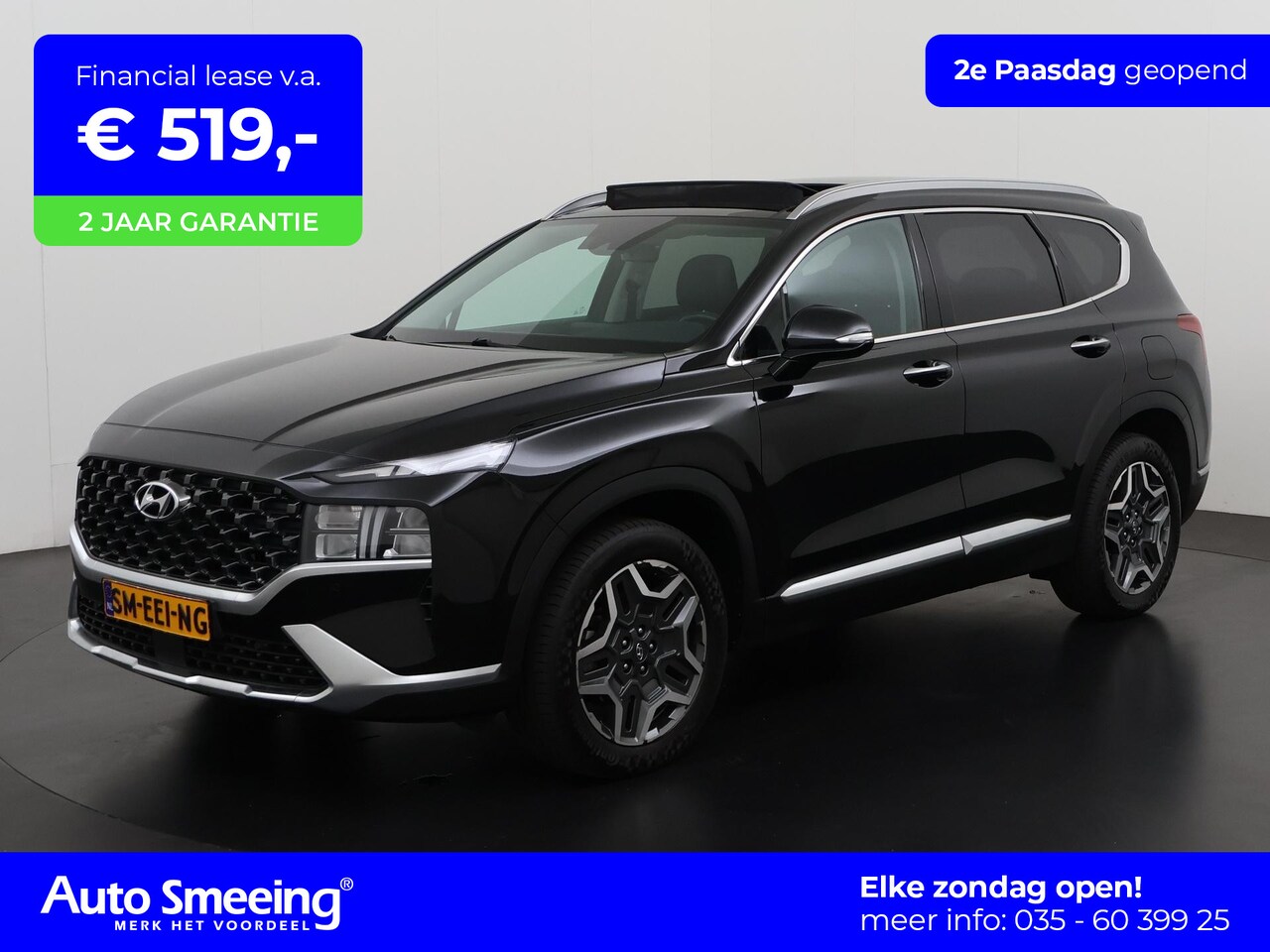Hyundai Santa Fe - 1.6 T-GDI PHEV AWD Premium Sky 7p. | Panoramadak | Leder | Elek achterklep | Zondag Open! - AutoWereld.nl
