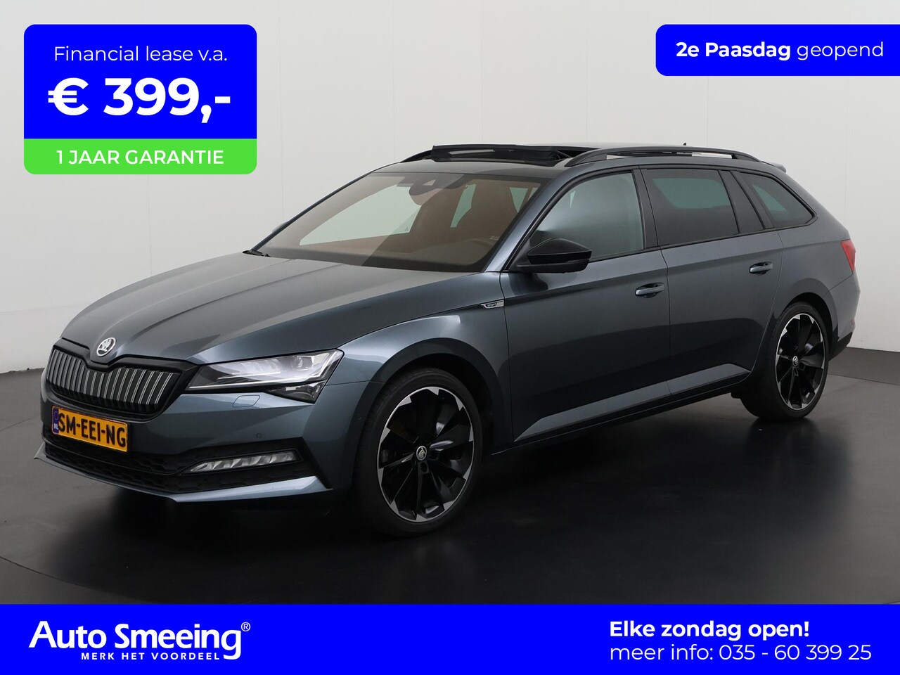 Skoda Superb Combi - 1.4 TSI iV Sportline | Panoramadak | Trekhaak | Area View | Sound Canton | Zondag Open! - AutoWereld.nl