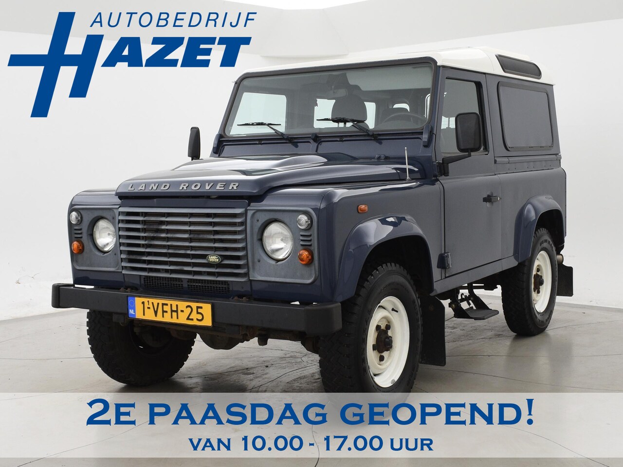 Land Rover Defender - 90" 2.4 TD *47.057 KM* MARGE / BTW VRIJ 3 ZITS 4X4 GRIJS KENTEKEN - AutoWereld.nl