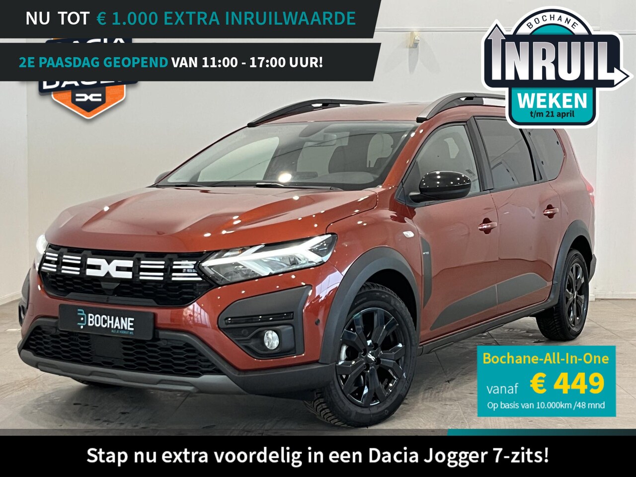 Dacia Jogger - 1.0 TCe 110 Extreme 7p. | 7-persoons | Navigatie | Dodehoekdetectie | Parkeersensoren voor - AutoWereld.nl