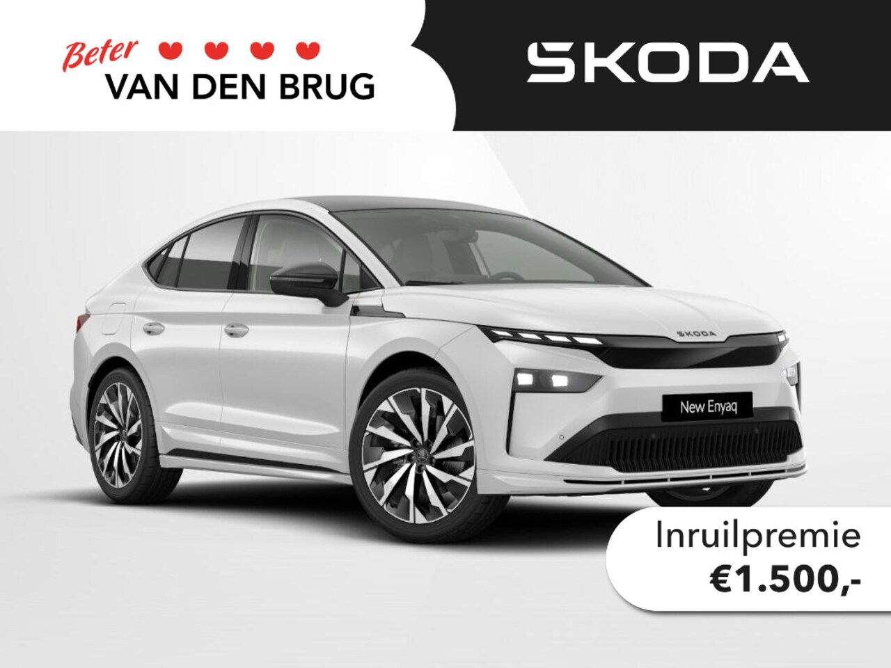 Skoda Enyaq iV - Sportline Elektromotor 210 kW / 286 PK SUV Elektri | Trekhaak | Panorama dak | Head up | C - AutoWereld.nl