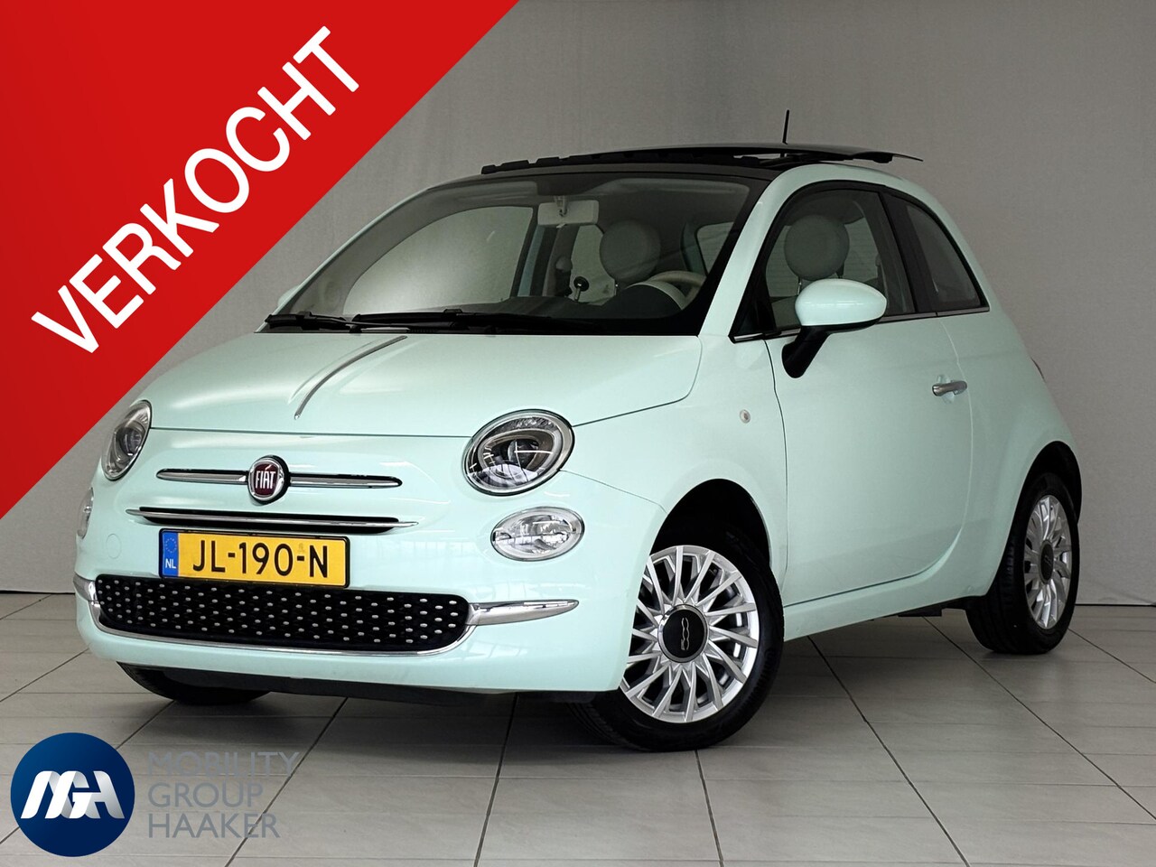 Fiat 500 - 1.2 Lounge I Schuif-Kanteldak I Bluetooth I Airco I Dealer Onderhouden - AutoWereld.nl