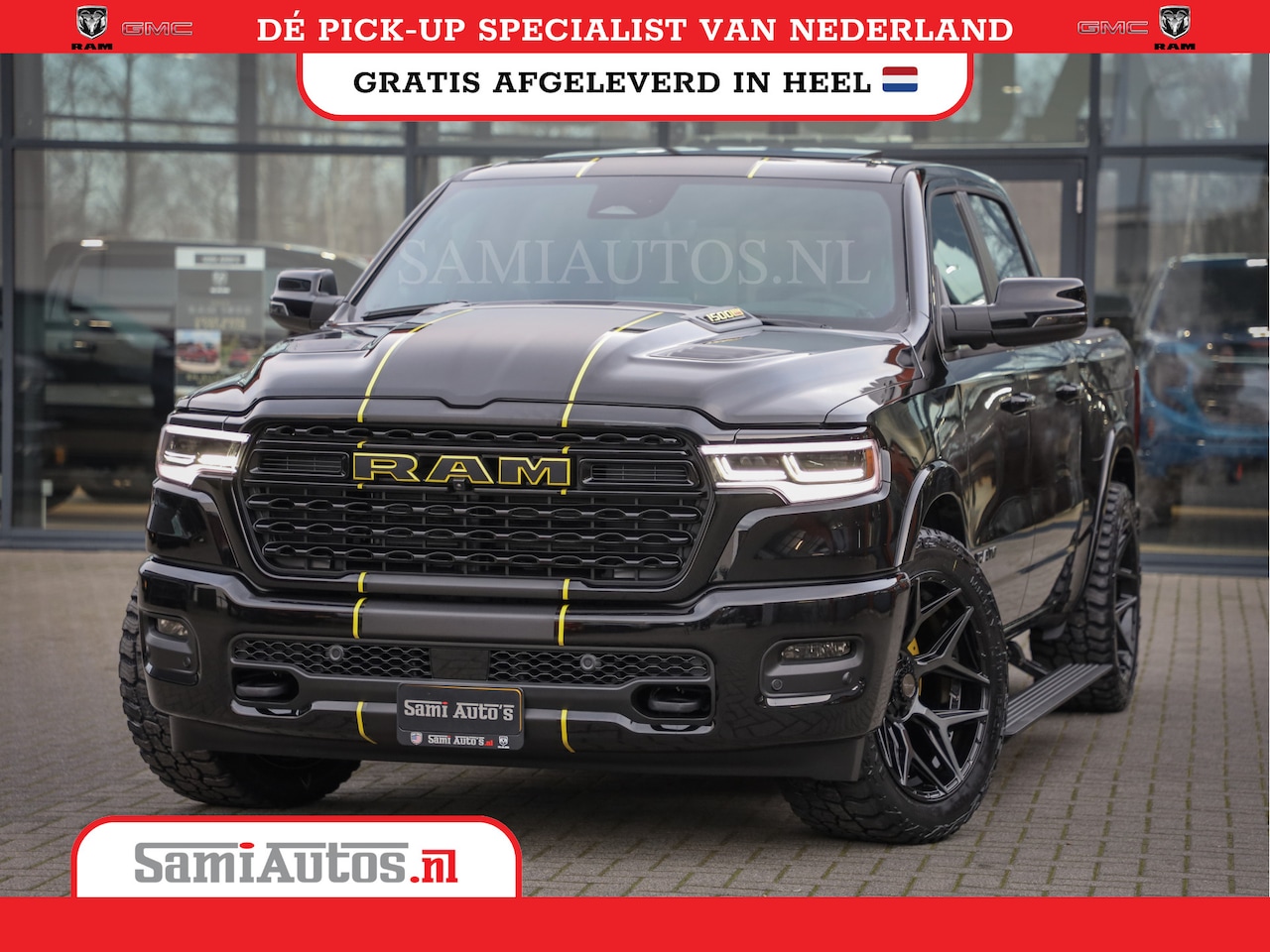 Dodge Ram 1500 - DE MEEST LUXUEUZE PICK UP LIMITED NIGHT HIGH OUTPUT H.O 540PK 706 Nm 2025 | XB9 | MASSAGE - AutoWereld.nl