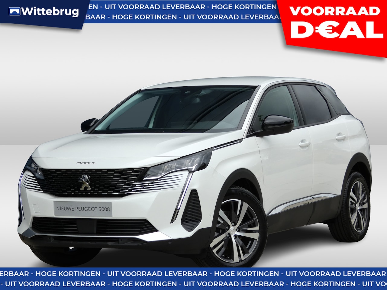 Peugeot 3008 - 1.2 Hybrid 136 Allure Pack Business MILD HYBRID - HOGE KORTING- DIRECT RIJDEN - AutoWereld.nl
