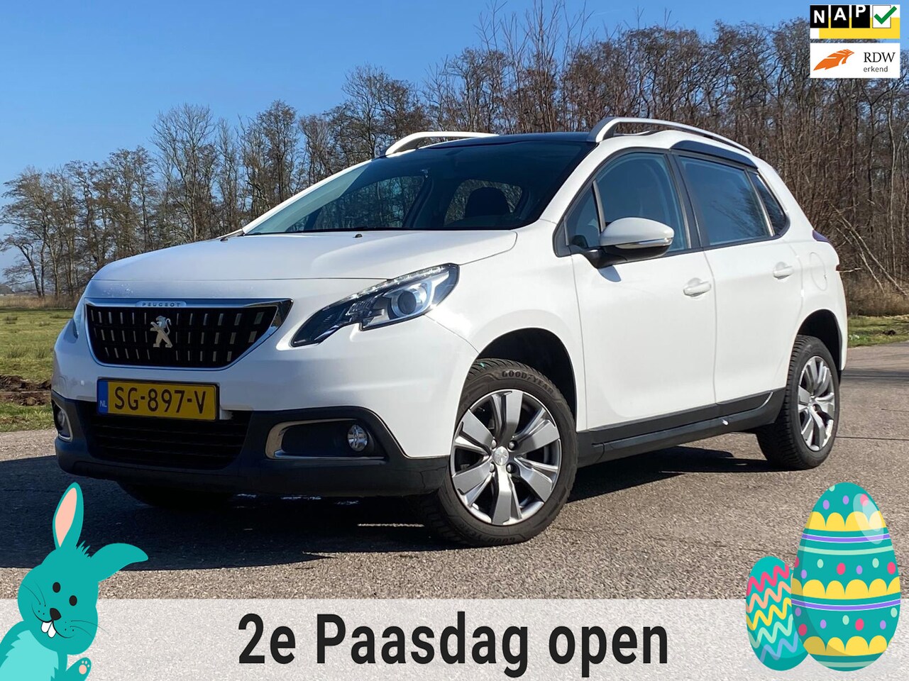 Peugeot 2008 - 1.2 PureTech Blue Lion PANORAMADAK NAVI AIRCO NAP GOED ONDERHOUDEN - AutoWereld.nl