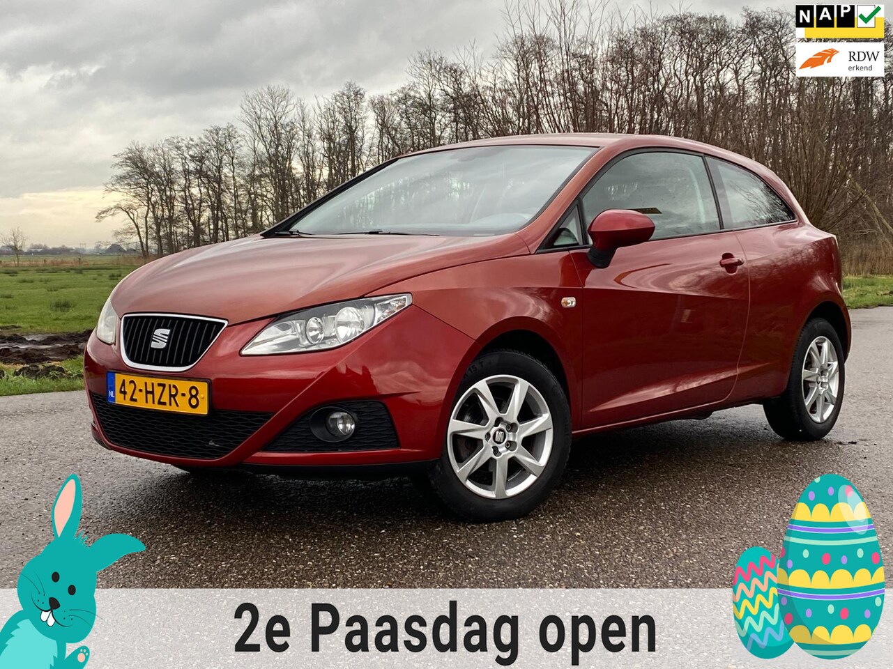 Seat Ibiza SC - 1.4 Stylance 3DRD AIRCO 29,900KM NAP PDC GOED ONDERHOUDEN - AutoWereld.nl