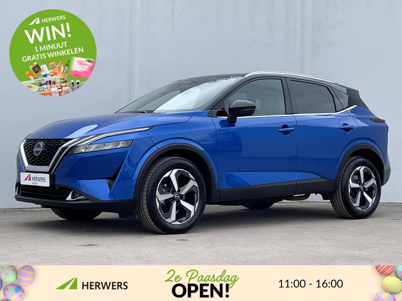 Nissan Qashqai - 1.3 MHEV Xtronic N-Connecta Automaat / 1800KG Trekgewicht / Panoramadak / Two Tone / Cold - AutoWereld.nl