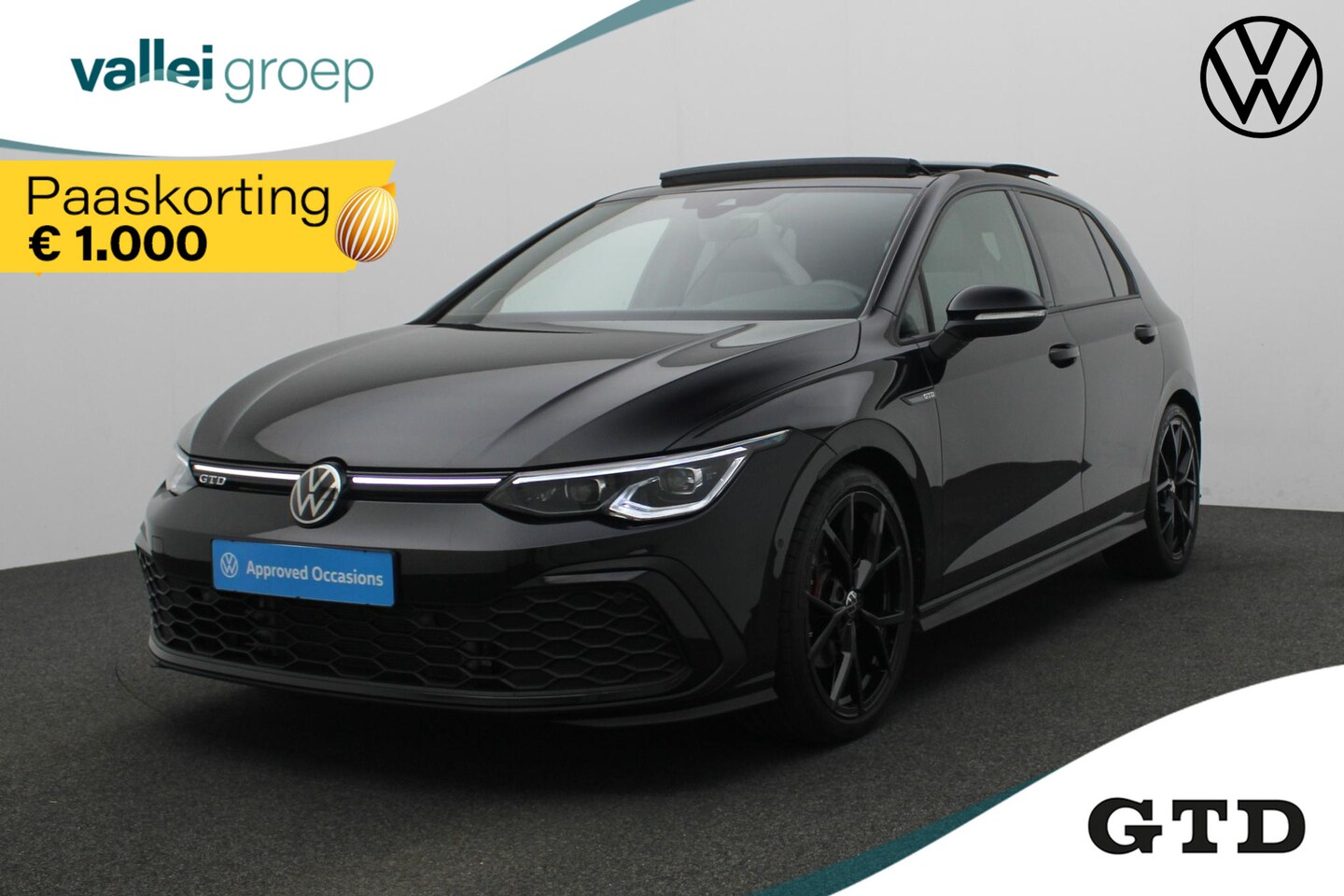 Volkswagen Golf - GTD 2.0 TDI 147 kW / 200 pk DSG | Black Style | Pano | Standkachel | 19 inch | IQ Light | - AutoWereld.nl