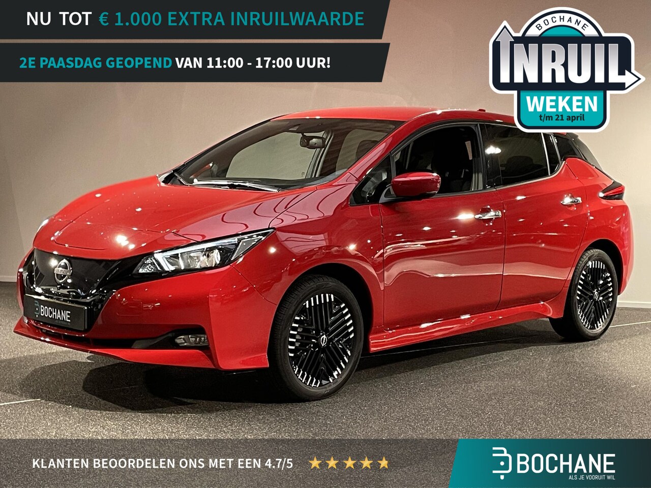 Nissan LEAF - e+ N-Connecta 62 kWh | Navigatie | 360 Camera | Parkeersensoren voor en achter |  Carplay - AutoWereld.nl