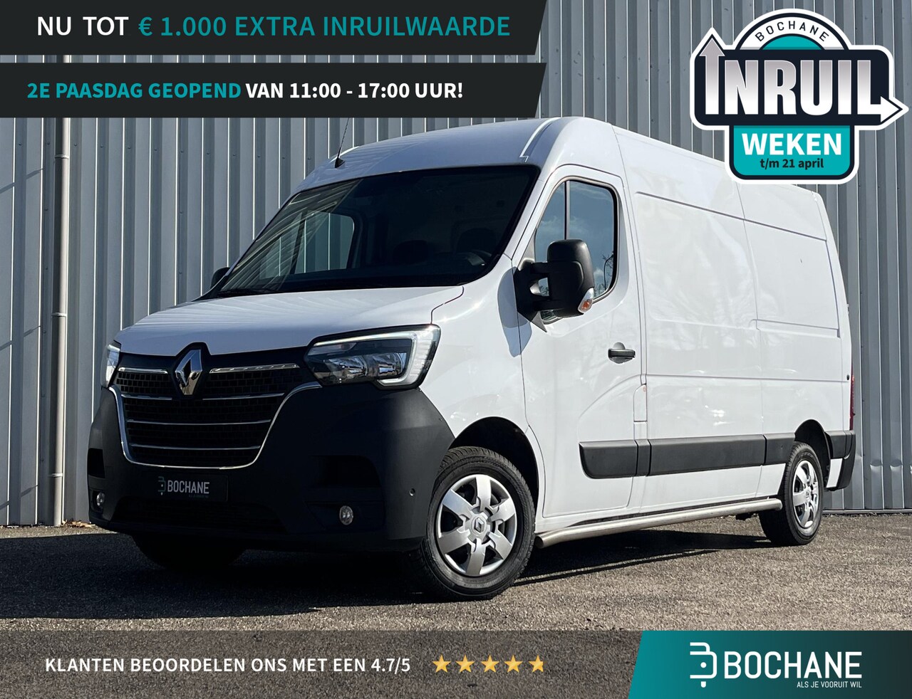 Renault Master - T35 2.3 dCi 135 L2H2 Work Edition | Trekhaak | Bedrijfswageninrichting | Navi | Airco | Cr - AutoWereld.nl