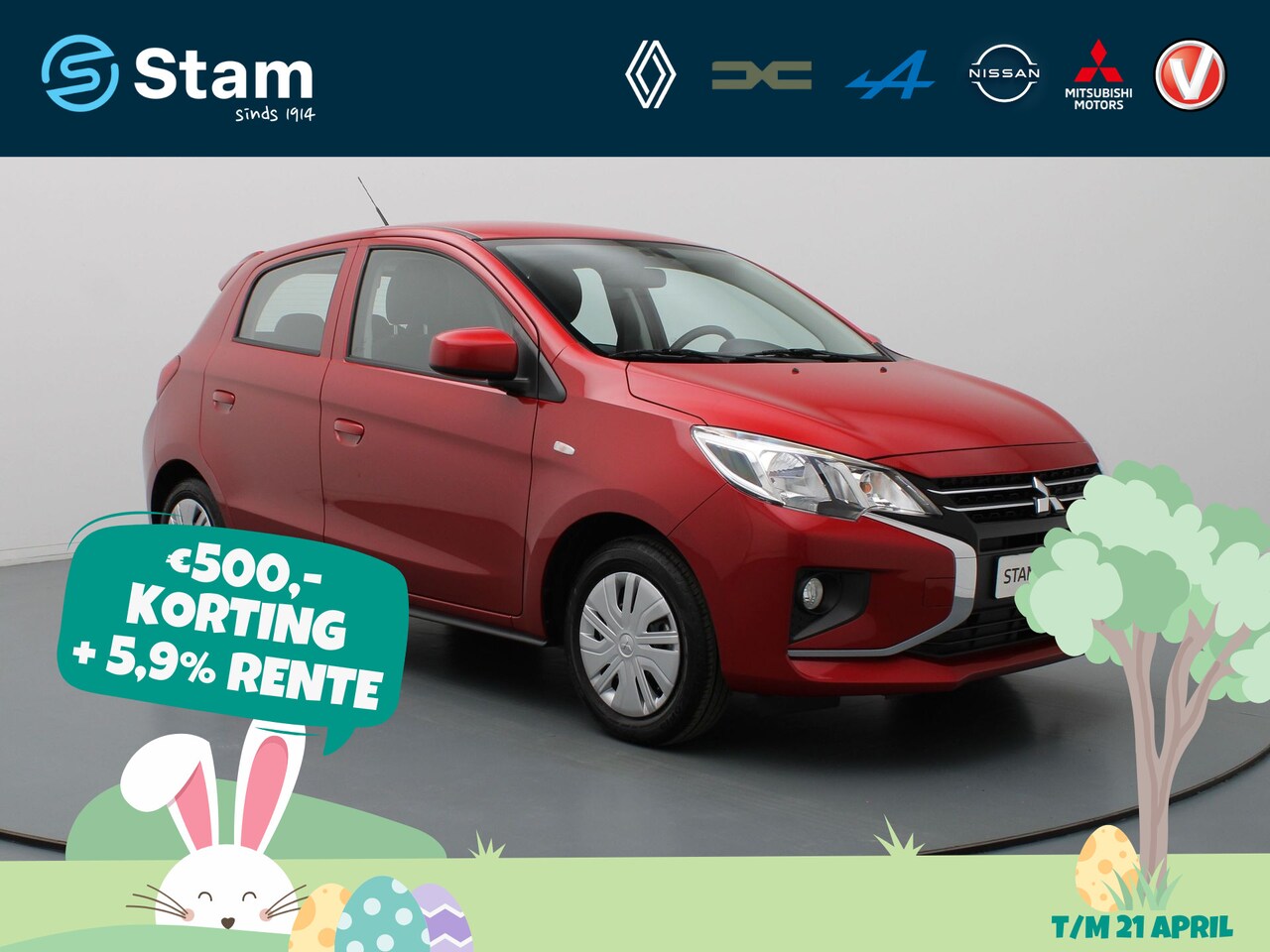 Mitsubishi Space Star - 1.2 Connect+ Airco | Bluetooth | Carplay - AutoWereld.nl